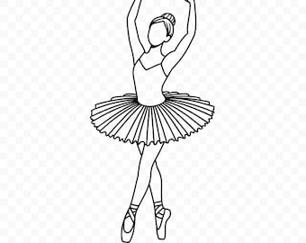Ballet Dancer SVG: Dancing Cut File for Cricut, Silhouette, Digital Download, Printable Clipart, Dance Vector, Commercial Use