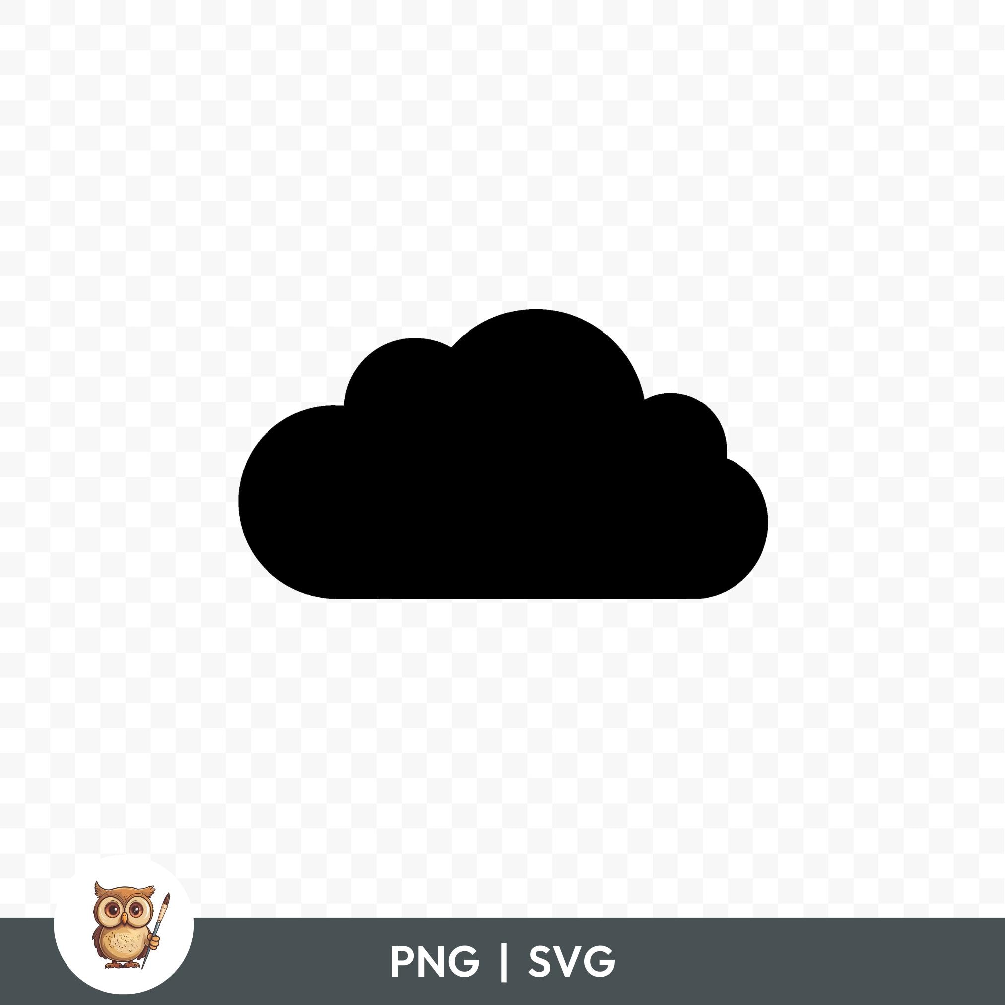 Cloud Silhouette SVG Bundle, Cloud Silhouette Clipart, 15 Cloud Cut ...