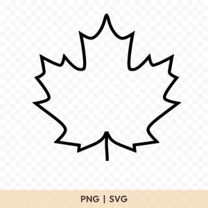 Maple Leaf SVG: Maple Leaf Cut File, Maple Leaf PNG, Maple Leaf Silhouette, Maple Leaf Cricut, Maple Leaf Clipart, Maple Leaf Vector
