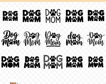 Paquete SVG de mamá perruna, clipart de mamá perruna, 15 archivos de corte de mamá perruna para Cricut, PNG y SVG, archivos de corte de imágenes vectoriales, imprimibles