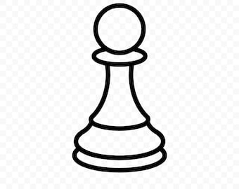 Chess Pawn SVG: Chess Pawn Cut File for Cricut, Chess Pawn PNG, Digital Download, Printable Clipart, Commercial Use, Clip Art, Vector Design