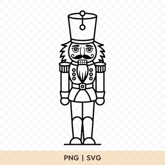 Nutcracker Soldier SVG: Nutcracker Cut File, Nutcracker PNG, Nutcracker Cricut, Nutcracker Clipart, Christmas Clipart