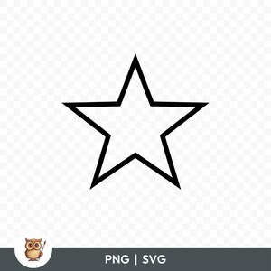 Star Outline SVG Bundle, Simple Star Clipart, 15 Star Cut Files for ...