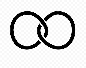 Infinity Symbol SVG: Cut File for Cricut, Silhouette, Digital Download, Printable Clipart, Vector Art, Endless Love Design