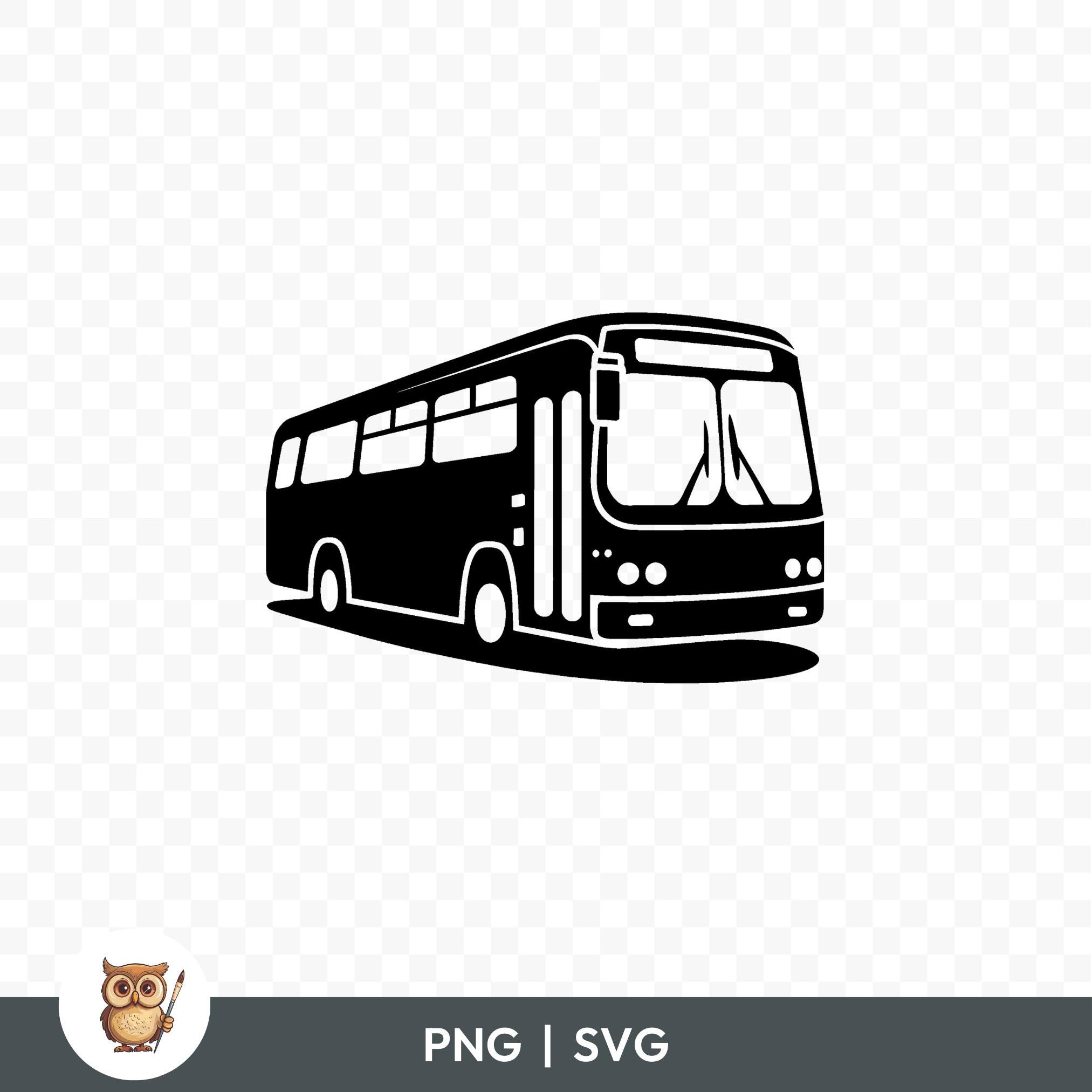 Bus SVG Bundle, Bus Icon Clipart, 15 Bus Cut Files for Cricut, PNG and ...
