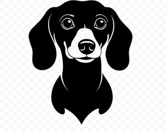 Dachshund SVG: Cut File for Cricut, Silhouette, Digital Download, Printable Clipart, Commercial Use, Clip Art