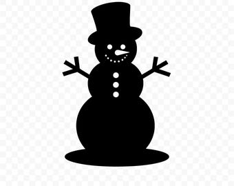 Schneemann SVG: Schneemann Schnitt-Datei, Schneemann PNG, Schneemann Silhouette, Schneemann Cricut, Schneemann Clipart, Schneemann Vektor, Schneemann Printable