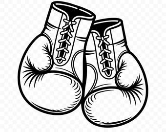 Boxing Gloves SVG: Boxing Gloves Cut File, Boxing Gloves PNG, Boxing Gloves Silhouette, Boxing Gloves Cricut, Boxing Gloves Clipart