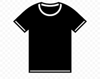 Silhouette de t-shirt SVG : fichier coupé T-shirt, t-shirt PNG, t-shirt foncé, t-shirt Cricut, clipart t-shirt, vecteur de t-shirt, t-shirt imprimable