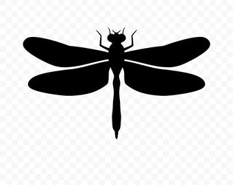 Dragonfly SVG: Dragonfly Cut File, PNG, Silhouette, Cricut, Clipart, Digital Download, Commercial Use