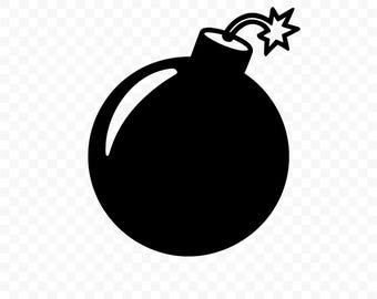 Bomba SVG: Archivo de corte para Cricut, Silhouette, descarga digital, clipart imprimible, uso comercial, imágenes prediseñadas, diseño vectorial