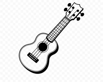 Ukulele Outline SVG: Ukulele Cut File, Ukulele PNG, Ukulele Silhouette, Ukulele Cricut, Ukulele Clipart, Ukulele Vector, Ukulele Printable