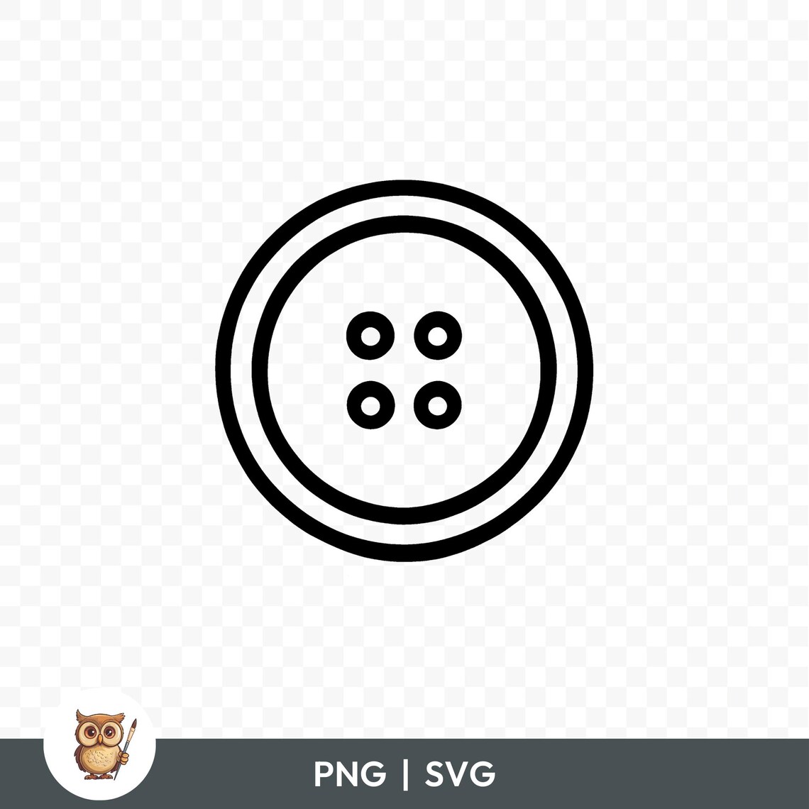 Two Buttons Svg Sewing Buttons SVG Bundle, Buttons Clipart, 15 Button Cut Files for ...