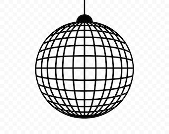 Bola de discoteca SVG: Archivo de corte de bola de discoteca, Bola de discoteca PNG, Silueta de bola de discoteca, Bola de discoteca Cricut, Clipart de bola de discoteca, Vector de bola de discoteca
