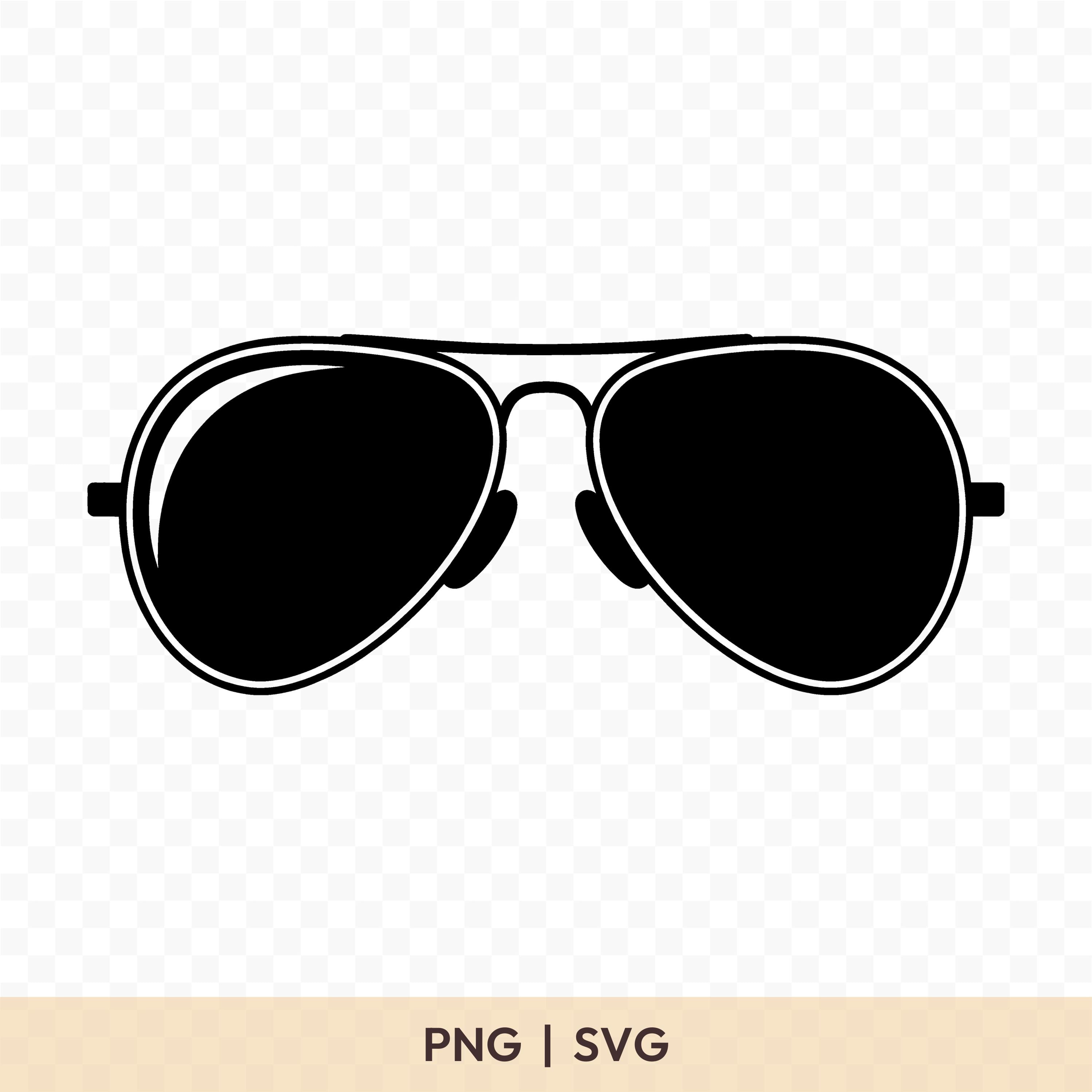 Aviator Sunglasses SVG: Aviator Cut File, Aviator PNG, Aviator ...