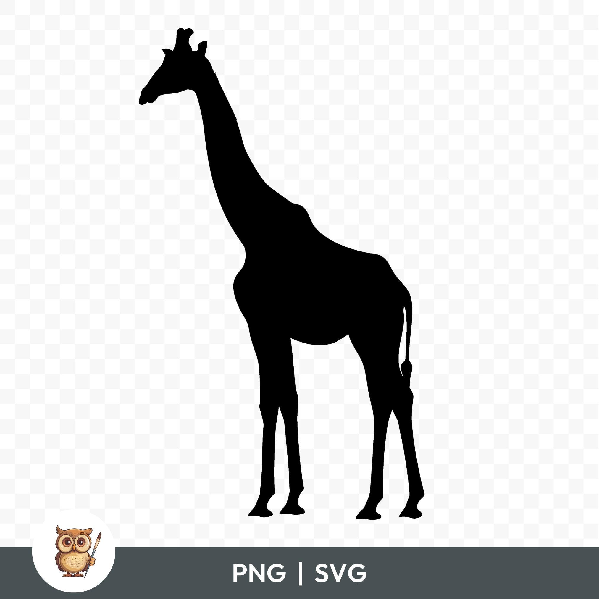 Giraffe Silhouette SVG Bundle, Giraffe Clipart, 15 Giraffe Silhouette ...