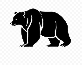Bär Silhouette SVG: Bär geschnitten Datei, PNG Bär, Bär Silhouette, Bär Cricut, Bär Clipart, Bär Vektor, Bär druckbare