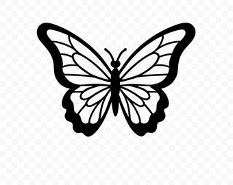 Butterfly Outline SVG: Butterfly Cut File, Butterfly PNG, Butterfly Outline, Butterfly Cricut, Butterfly Clipart, Butterfly Vector
