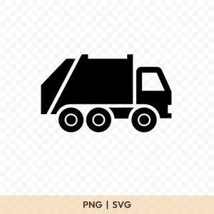 Garbage Truck SVG: Garbage Truck Cut File, Garbage Lorry PNG, Garbage Truck Silhouette, Garbage Truck Cricut, Garbage Clipart