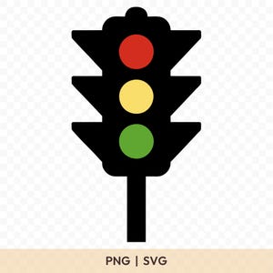 Feu tricolore SVG : fichier coupé feux tricolores, feu tricolore PNG, feu tricolore, clipart feu tricolore, téléchargement numérique