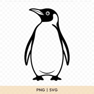 Penguin SVG: Penguin Cut File, Penguin PNG, Penguin Silhouette, Penguin Cricut, Penguin Clipart, Penguin Vector, Penguin Printable image 1