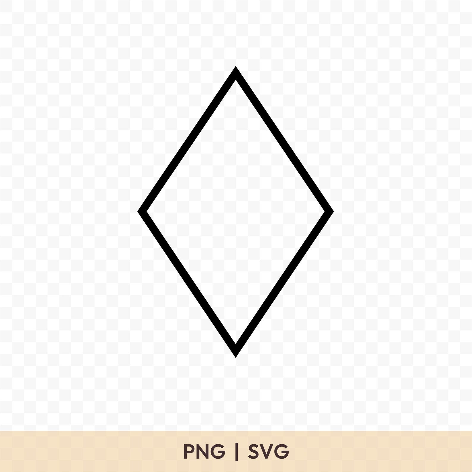 Diamond Shape SVG: Diamond Shape Cut File, Diamond Shape PNG, Diamond ...