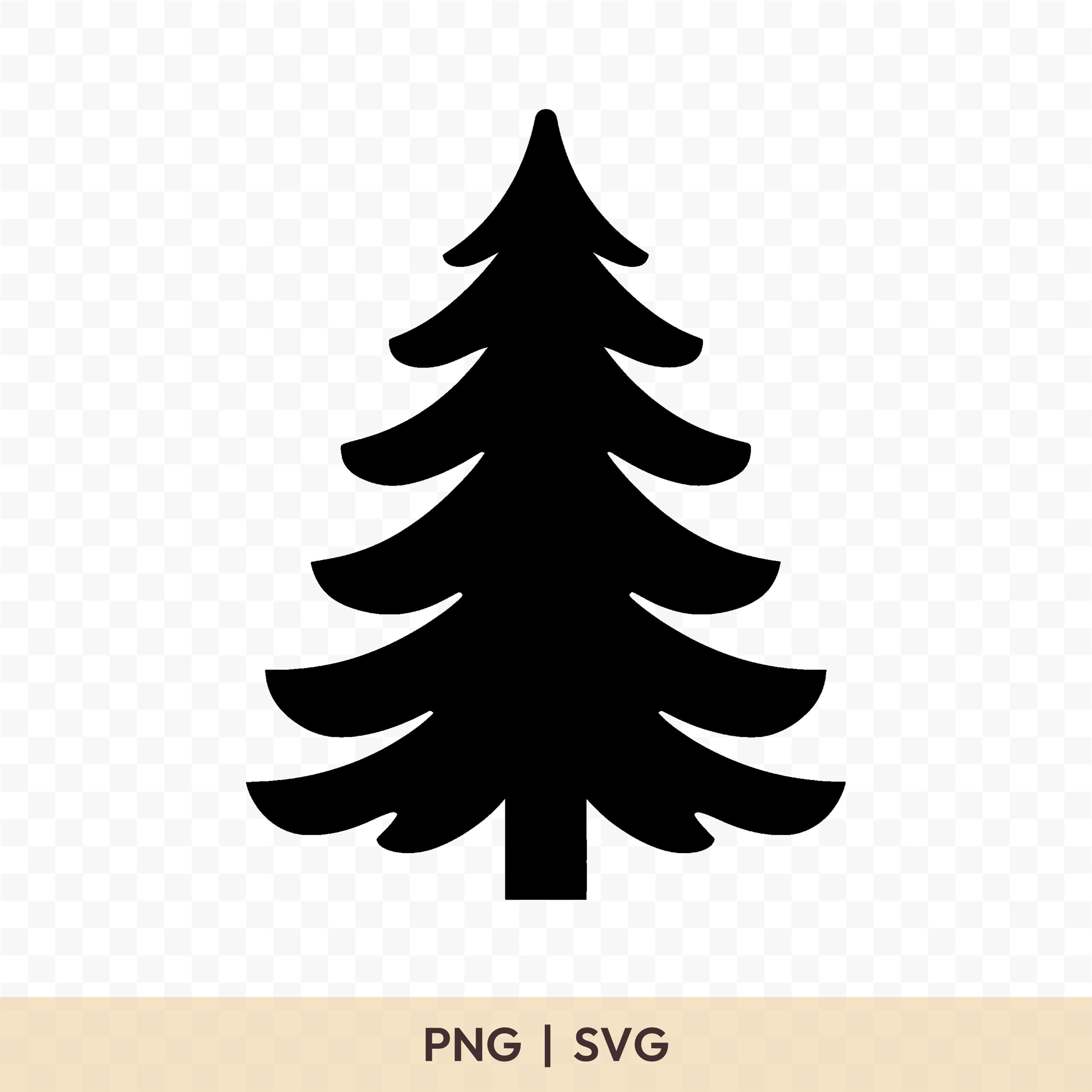 Abete SVG: file di taglio dell'abete, abete PNG, sagoma dell'abete, abete Cricut, abete Clipart, abete Vettore, abete Stampabile