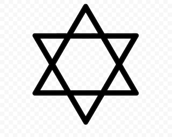 Star Of David SVG: Star Of David Cut File, Star Of David PNG, Star Of David Silhouette, Star Of David Cricut, Judaism Clipart