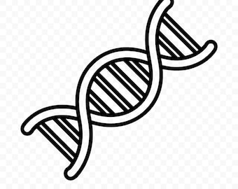 DNA Strand SVG: Dna Cut File, Dna PNG, Dna Silhouette, Dna Cricut, Dna Clipart, Dna Vector, Dna Printable for Science Crafts