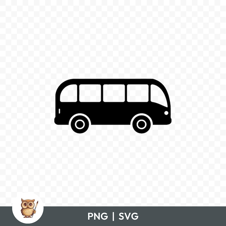 Bus SVG Bundle, Bus Icon Clipart, 15 Bus Cut Files for Cricut, PNG and ...