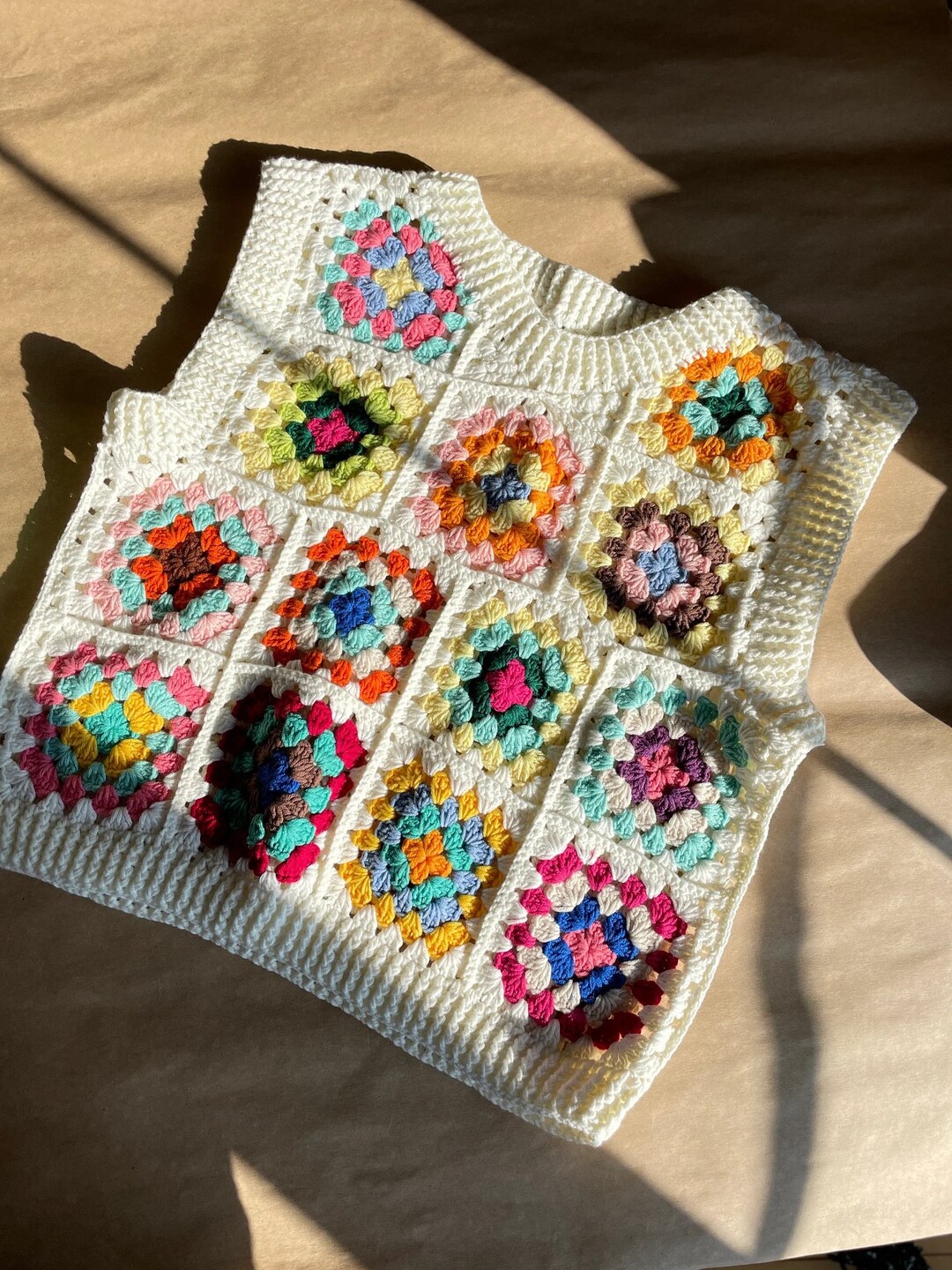 【Ameri】SHELL MOTIF CROCHET KNIT VEST Seashell Baby Vest Crochet Pattern - Etsy
