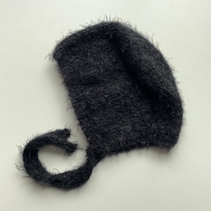 Bonnet à nouer en tricot main, bonnet d'hiver rouge, bonnet cagoule au crochet, bonnet tricoté main, bonnet fait main, bonnet unisexe, cagoule fait main image 8