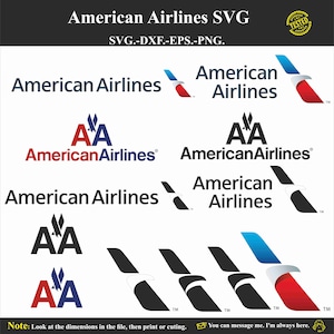 American Airlines SVG Vector - Png files one by one.