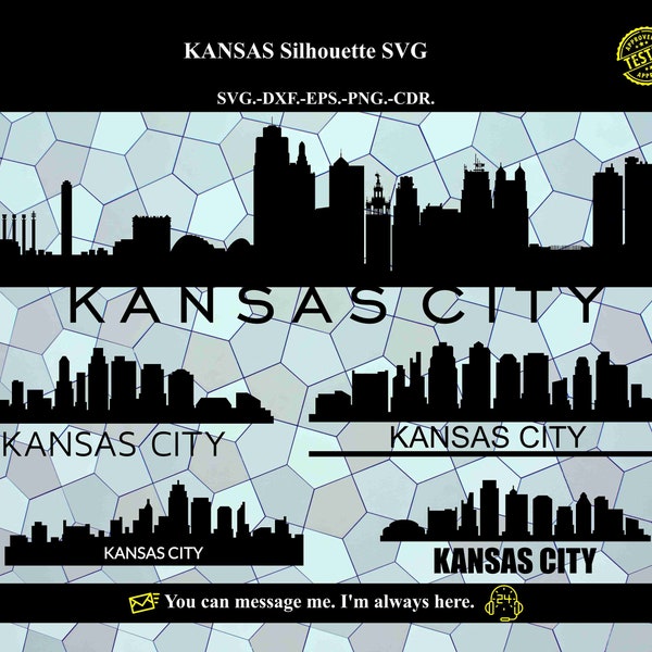 KANSAS City Silhouette SVG Vector