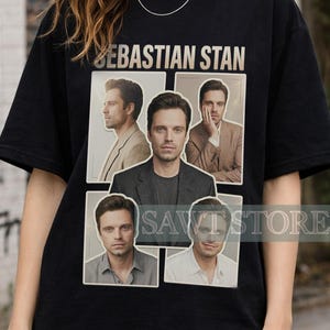 Sebastian Stan Shirt, Vintage Inspired Graphic Tee, Actor Fan Gift