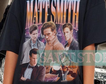 Koszulka Retro MATT SMITH, Koszulka Matt Smith Vintage Homage, Koszulki dla fanów Matt Smith, Sweter Matt Smith, Prezent od Matt Smith, Matt Smith