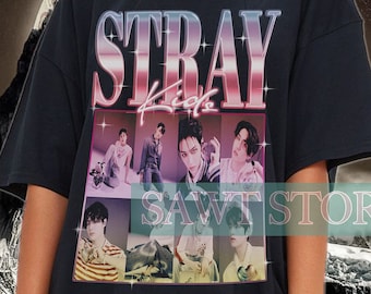 Chemise STRAY KIDS - Produits dérivés Stray Kids - Chemise bootleg Kpop - Cadeau Kpop - Merch Kpop - Stray Kids SKZ - T-shirt hommage Stray Kids