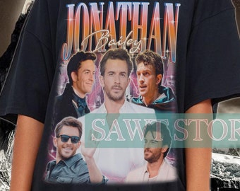 Retro JONATHAN BAILEY Shirt, Jonathan Bailey Homage TShirt, Jonathan Bailey Fan Tees, Jonathan Bailey Retro 90s T-Shirt, Jonathan Bailey