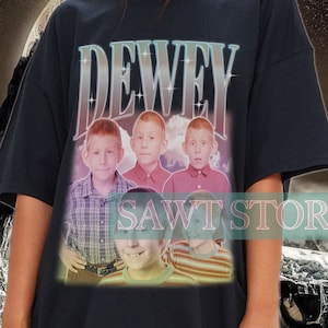 Retro DEWEY T-Shirt, Dewey Homage, Dewey Kenneth Wilkerson Malcolm In The Middle Character Vintage Merch, Erik Per Sullivan Tee Fan Gift