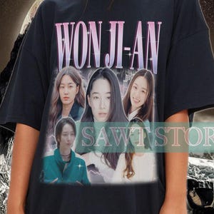 WON JI-AN Shirt, Won Ji An Retro Tshirt, Won Ji An Vintage 90s Tee, Won Ji An Kpop Bootleg Merch Gift, Kdrama Actress Kids Fan Tees