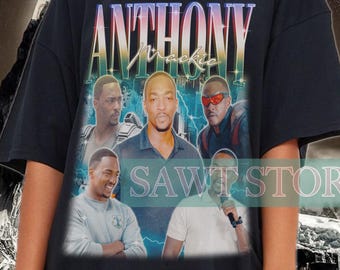 ANTHONY MACKIE Shirt, Anthony Mackie Retro Tshirt, Anthony Mackie Vintage 90s Tee, Anthony Mackie Merch Gift, Super Hero Kids Fan Tees