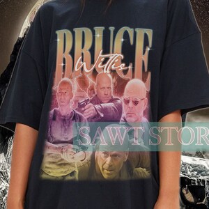 BRUCE WILLIS Vintage T-shirt - Bruce Willis Fans Shirt, Bruce Willi Tees, Bruce Willis Retro Shirt, Bruce Long Sleeve, Bruce Willis Bootleg