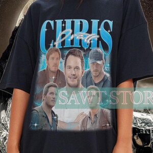 Retro CHRIS PRATT T-Shirt - Chris Pratt Vintage Shirt, Chris Pratt 90&#39;s Homage Tees, Chris Pratt Tribute Shirt, Funny Chris Pratt Fans Gift