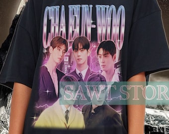 CHA EUN-WOO Vintage, Cha Eun-woo Hommage Schauspieler, Cha Eun-woo Fan Tees, Cha Eun-woo Vintage Retro 90er Jahre, Cha Eun-woo Geschenk