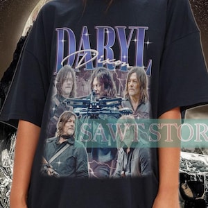 DARYL DIXON Vintage Shirt, Daryl Dixon Homage TShirt, Daryl Dixon Fan Tees, Daryl Dixon Retro 90s Shirt, Daryl Dixon Merch Gift