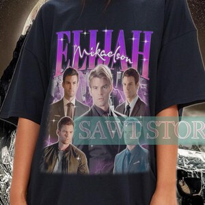 Chemise ELIJAH MIKAELSON, t-shirt rétro Elijah Mikaelson, t-shirts vintage des années 90 Elijah Mikaelson, Merch fan Elijah Mikaelson, T-shirts enfant Elijah