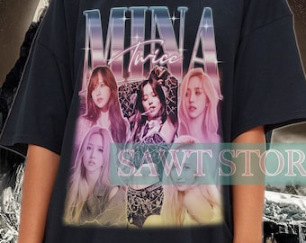 サナ TWICE シャツ、TWICE グラフィック Tシャツ、サナ TWICE Kpop