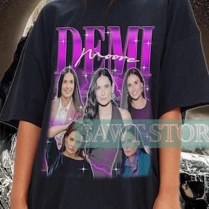 DEMI MOORE Vintage Shirt, Demi Moore Homage TShirt, Demi Moore Fan Tees, Demi Moore Retro 90s Shirt, Demi Moore Merch Gift