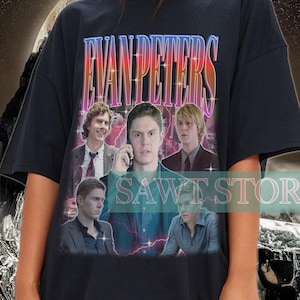 Retro EVAN PETERS Shirt, Evan Peters Vintage 90&#39;s Tees, Evan Peters Gift Clothing, Evan Peters Durham T-Shirt, Evan Peters Film