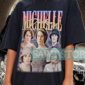 Camisa vintage MICHELLE DOCKERY, camiseta Michelle Dockery, camisetas de fã Michelle Dockery, camisa retrô Michelle Dockery anos 90, brinde Dockery Merch